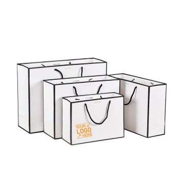 White Paper Shopping Bag Tote Bag
